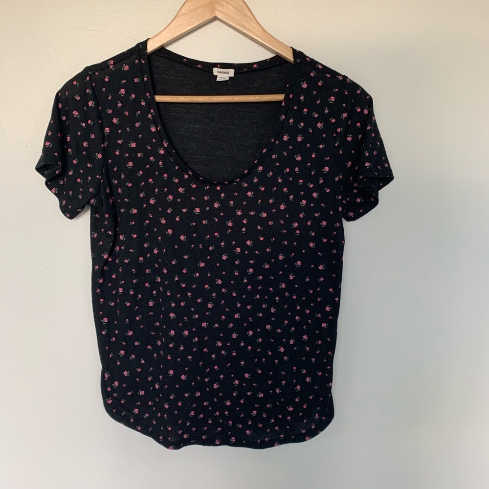 Pink Flowered Tee